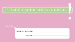 Maid of Honor - Do Not Disturb The Bride Cards